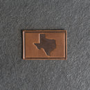 Texas Leather Patches with Optional Hook and Loop Fastener