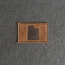 Utah Leather Patches with Optional Hook and Loop Fastener