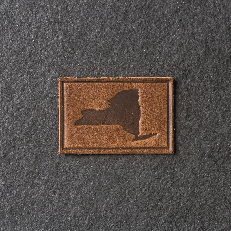 New York Leather Patches with optional Velcro added