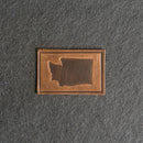 Washington Leather Patches with Optional Hook and Loop Fastener