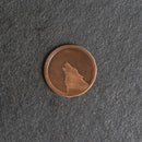 Wolf Leather Patches with Optional Hook and Loop Fastener