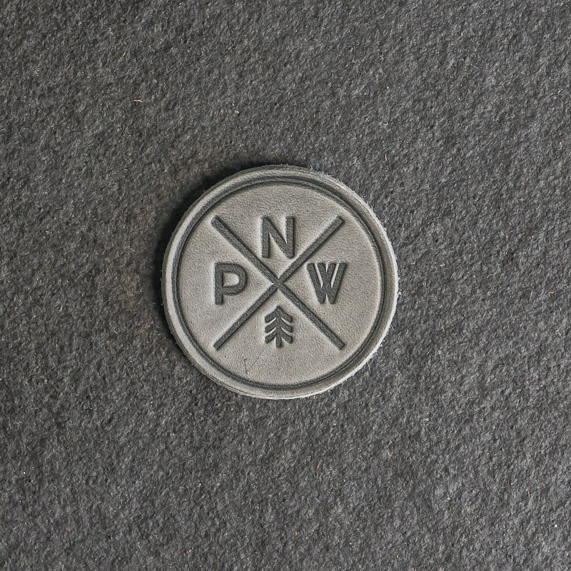 PNW Leather Patches with optional Velcro added - Pacific Northwest
