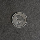 Fish Leather Patches with Optional Hook and Loop Fastener - Circle Patch Jumping Fish