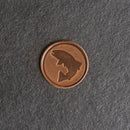 Fish Leather Patches with Optional Hook and Loop Fastener - Circle Patch Jumping Fish