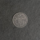 Floral Leather Patches with Optional Hook and Loop Fastener - Circle