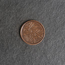 Floral Leather Patches with Optional Hook and Loop Fastener - Circle