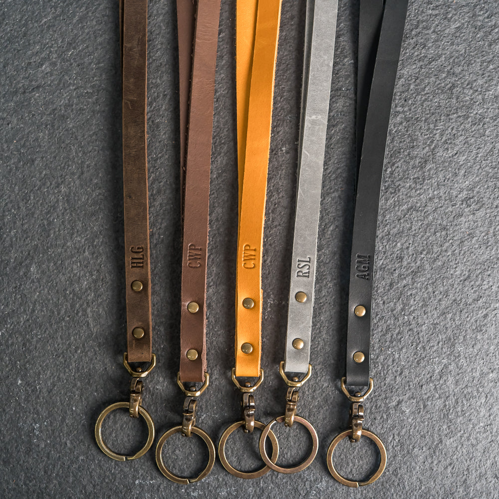 Personalized Premium Leather Lanyards – Ox & Pine
