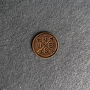 Compass Rose Leather Patches with Optional Hook and Loop Fastener