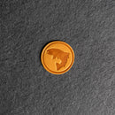 Fish Leather Patches with Optional Hook and Loop Fastener - Circle Patch Jumping Fish