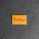 Fish Leather Patches with Optional Hook and Loop Fastener
