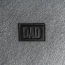 Dad Stamp Leather Patches with Optional Hook and Loop Fastener
