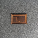 Oklahoma Leather Patches with Optional Hook and Loop Fastener