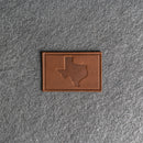 Texas Leather Patches with Optional Hook and Loop Fastener