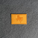 Texas Leather Patches with Optional Hook and Loop Fastener
