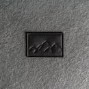 Mountain Range Leather Patches with Optional Hook and Loop Fastener