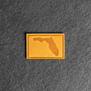 Florida Leather Patches with Optional Hook and Loop Fastener