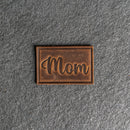 Mom Leather Patches with Optional Hook and Loop Fastener