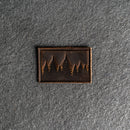 Pine Tree Ridgeline Leather Patches with Optional Hook and Loop Fastener