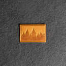 Pine Tree Ridgeline Leather Patches with Optional Hook and Loop Fastener