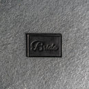 Bride & Groom Leather Patches with Optional Hook and Loop Fastener - Cursive Font
