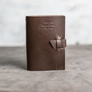 Refillable Leather Adventure Journal with Buckle Closure | Personalized Travel Gift | Travel Notebook | Leather Journal