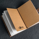 Cheery Mishaps - Refillable Leather Adventure Journals with Buckle Closure