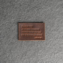 Education is the most powerful | Leather Patch with Hook and Optional Loop Fastener