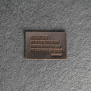 Education is the most powerful | Leather Patch with Hook and Optional Loop Fastener