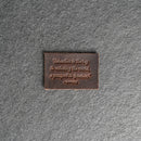 Education is the key | Leather Patch with Hook and Optional Loop Fastener