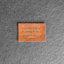 Education is the key | Leather Patch with Hook and Optional Loop Fastener