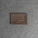 Education is the key | Leather Patch with Hook and Optional Loop Fastener