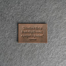 Education is the key | Leather Patch with Hook and Optional Loop Fastener