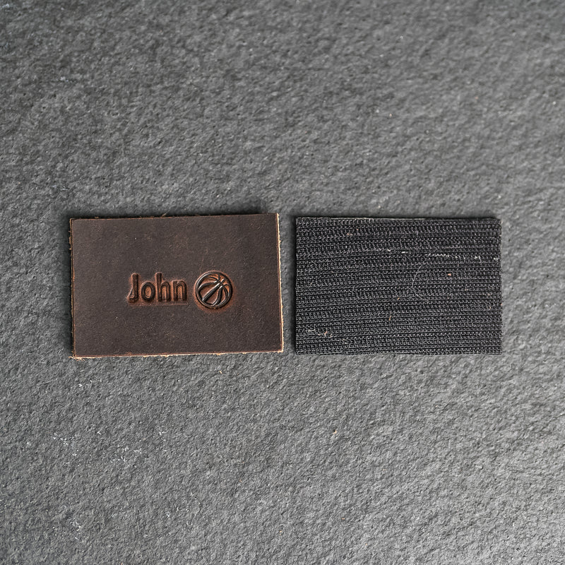 Personalized Leather Patch with Velcro Back