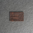 Dream Big Aim High Leather Patch with Optional Hook and Loop Fastener |