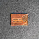 From Little Seeds | Leather Patch with Hook and Optional Loop Fastener |Back to School