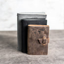 Cheery Mishaps - Refillable Leather Adventure Journals with Buckle Closure