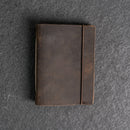 Bell’avant Classic Personalized Leather Pocket Journal with Professional Elastic Closure