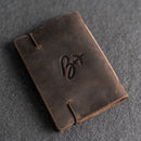 Bell’avant Classic Personalized Leather Pocket Journal with Professional Elastic Closure