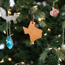 Y'all Texas Shape Leather Christmas Ornament | Stocking Tags