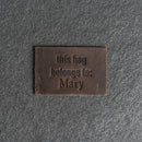 This bag belongs to Personalized Leather Patch with Hook and Optional Loop Fastener