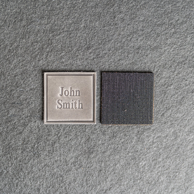 Personalized Leather Patches with Optional Hook Side Fastener - Blank Patches or Personalized with Logo, Image, or Text