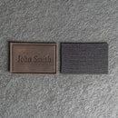 Custom Leather Patches with Optional Hook Fastener - Personalized with Logo, Text, or Initials - Blank Leather Patches