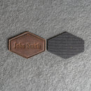 Custom Leather Patches with Optional Hook Fastener - Personalized with Logo, Text, or Initials - Blank Leather Patches