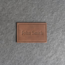 Personalized Leather Patches with Optional Hook Side Fastener - Blank Patches or Personalized with Logo, Image, or Text