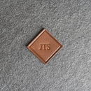Custom Leather Patches with Optional Hook Fastener - Personalized with Logo, Text, or Initials - Blank Leather Patches