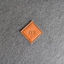 Custom Leather Patches with Optional Hook Fastener - Personalized with Logo, Text, or Initials - Blank Leather Patches