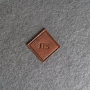 Custom Leather Patches with Optional Hook Fastener - Personalized with Logo, Text, or Initials - Blank Leather Patches
