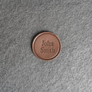 Personalized Leather Patches with Optional Hook Side Fastener - Blank Patches or Personalized with Logo, Image, or Text