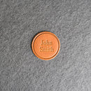 Custom Leather Patches with Optional Hook Fastener - Personalized with Logo, Text, or Initials - Blank Leather Patches