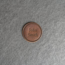 Custom Leather Patches with Optional Hook Fastener - Personalized with Logo, Text, or Initials - Blank Leather Patches